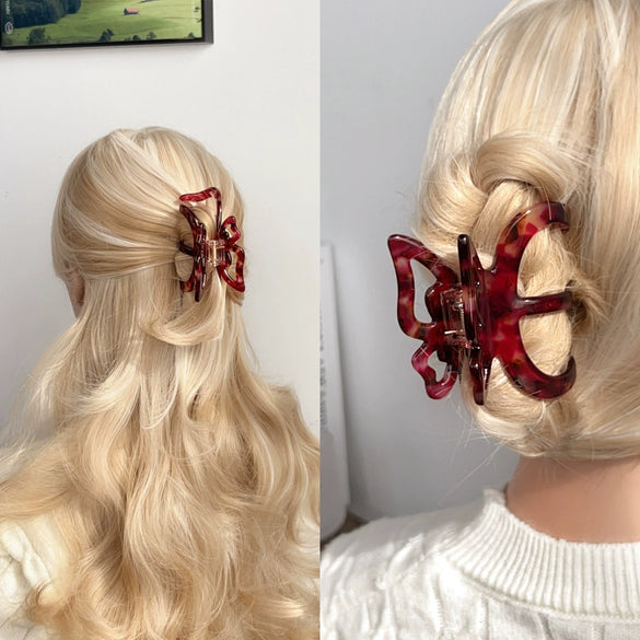 Wholesale Women's Thickened Acetic Acid Handmade Simple Geometric Hair Grasp Clip Headwear