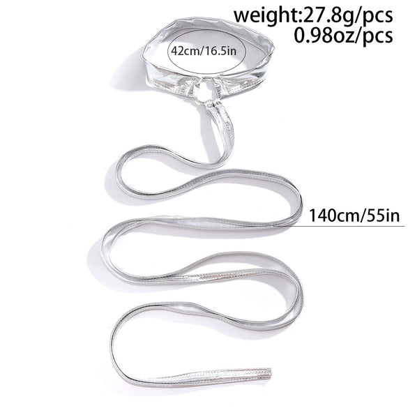 Wholesale Women's Thigh Chain And Foot Accessories Sexy Laceup Crossring Design Geometric Pattern