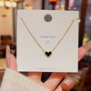 Wholesale Women's Titanium Steel And Copper Animal Zodiac Butterfly Zircon Pearl Pendant Necklace With Electroplating And Cross Chain