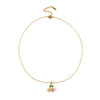 Wholesale Women's Titanium Steel And Copper Fruit Shaped Cherry Micro Inlaid Electroplated Clavicle Necklace