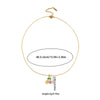 Wholesale Women's Titanium Steel And Copper Fruit Shaped Cherry Micro Inlaid Electroplated Clavicle Necklace