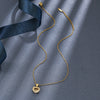 Wholesale Women's Titanium Steel And Copper Heartshaped Diamondinlaid Clavicle Chain Jewelry With Ochain