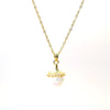 Wholesale Women's Titanium Steel And Copper Mermaid Geometric Light Luxury Collarbone Necklace With Diamond Design And Cross Chain