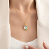 Wholesale Women's Titanium Steel And Copper Tulip Flower Shaped Light Luxury Electroplated Necklace
