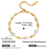 Wholesale Women's Titanium Steel And Freshwater Pearl Bracelet With Little Bear Pig Small Animal Pattern Electroplated Light Luxury High End Jewelry