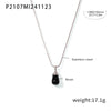 Wholesale Women's Titanium Steel And Resin Water Drop Pendant Cauliflower Texture Clavicle Necklace With Casting Process And 18K Real Gold Plated Color Retention
