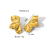 Wholesale Women's Titanium Steel And Stainless Steel Butterfly Earrings With Animal Pattern And Pvd Furnace Real Gold Electroplating