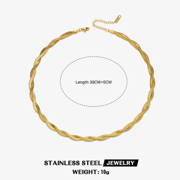 Wholesale Women's Titanium Steel And Stainless Steel Cross Necklace With Geometric Pattern And Snake Bone Chain 18K Gold Plated