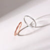 Wholesale Women's Titanium Steel And Stainless Steel Frosted Geometric Simple Ring