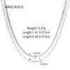 Wholesale Women's Titanium Steel And Stainless Steel Geometric Cuban Clavicle Necklace With Electroplating
