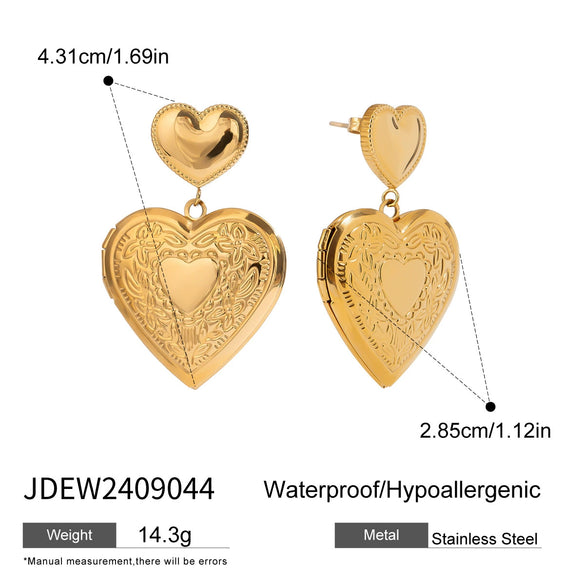 Wholesale Women's Titanium Steel And Stainless Steel Geometric Earrings With Electroplating Treatment