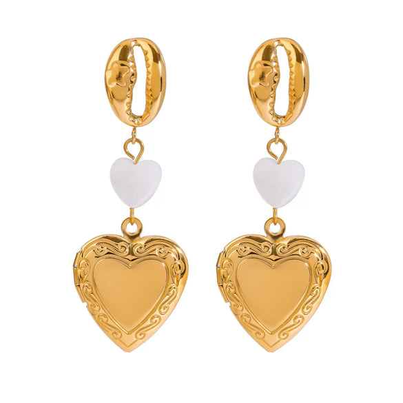 Wholesale Women's Titanium Steel And Stainless Steel Geometric Earrings With Electroplating Treatment