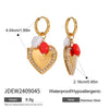 Wholesale Women's Titanium Steel And Stainless Steel Geometric Earrings With Electroplating Treatment