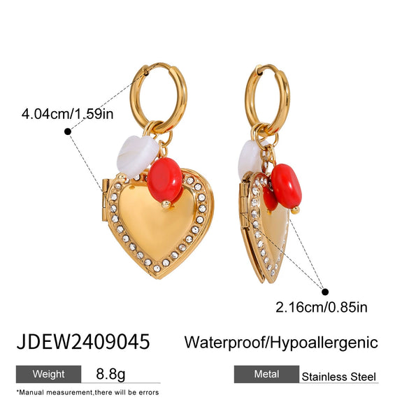 Wholesale Women's Titanium Steel And Stainless Steel Geometric Earrings With Electroplating Treatment