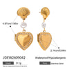 Wholesale Women's Titanium Steel And Stainless Steel Geometric Earrings With Electroplating Treatment