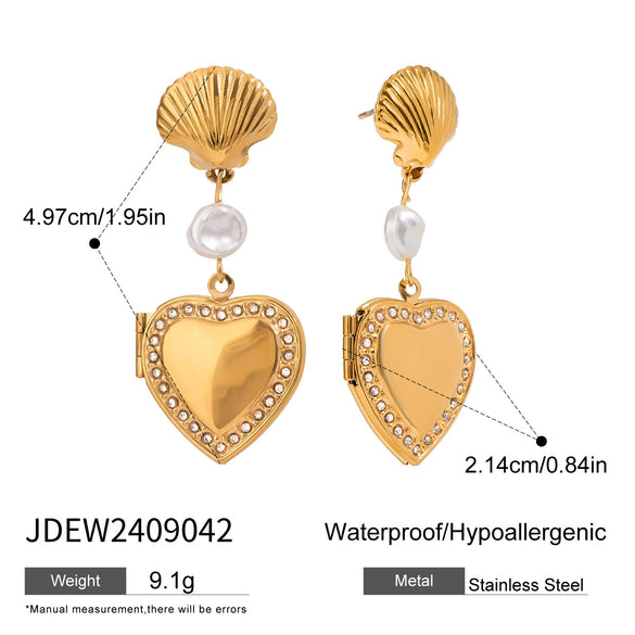 Wholesale Women's Titanium Steel And Stainless Steel Geometric Earrings With Electroplating Treatment