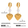 Wholesale Women's Titanium Steel And Stainless Steel Geometric Earrings With Electroplating Treatment