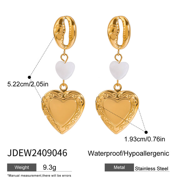 Wholesale Women's Titanium Steel And Stainless Steel Geometric Earrings With Electroplating Treatment