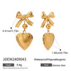 Wholesale Women's Titanium Steel And Stainless Steel Geometric Earrings With Electroplating Treatment