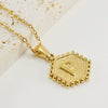 Wholesale Women's Titanium Steel And Stainless Steel Geometric Letter Pendant Necklace With Cross Chain And Electroplating Treatment