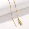 Wholesale Women's Titanium Steel And Stainless Steel Geometric Ochain Handmade Real Gold Plated Clavicle Necklace Bracelet