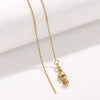 Wholesale Women's Titanium Steel And Stainless Steel Geometric Ochain Handmade Real Gold Plated Clavicle Necklace Bracelet