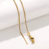 Wholesale Women's Titanium Steel And Stainless Steel Geometric Ochain Handmade Real Gold Plated Clavicle Necklace Bracelet