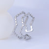Wholesale Women's Titanium Steel And Stainless Steel Geometric Style Ring With Electroplating