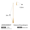 Wholesale Women's Titanium Steel And Stainless Steel Geometric Water Drop Tassel Earrings With Electroplating