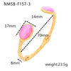 Wholesale Women's Titanium Steel And Stainless Steel Oval Natural Stone Electroplated Retro Light Luxury Niche Design Bracelet