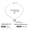 Wholesale Women's Titanium Steel And Stainless Steel Punk Earrings And Necklace With Electroplating Design