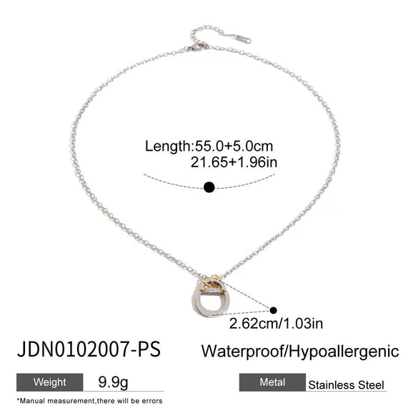 Wholesale Women's Titanium Steel And Stainless Steel Punk Earrings And Necklace With Electroplating Design