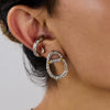 Wholesale Women's Titanium Steel And Stainless Steel Punk Earrings And Necklace With Electroplating Design