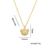 Wholesale Women's Titanium Steel Bear Wave Pattern Ochain Necklace With Electroplating Treatment