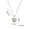 Wholesale Women's Titanium Steel Bear Wave Pattern Ochain Necklace With Electroplating Treatment