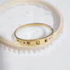 Wholesale Women's Titanium Steel Bracelet In Rose Gold Color With Polish Finish French Retro And Minimalist Style