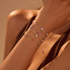Wholesale Women's Titanium Steel Bracelet Inlaid With Color Zircon Fashion Geometric Style Electroplated Light Luxury High End Sense