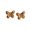 Wholesale Women's Titanium Steel Butterflyshaped Earrings With Animal Pattern Electroplated