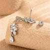 Wholesale Women's Titanium Steel Butterflyshaped Zirconia Fashion Jewelry Screw Piercing Ear Nails