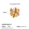 Wholesale Women's Titanium Steel Cartoon Character Electroplated Open Ring