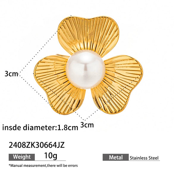 Wholesale Women's Titanium Steel Cartoon Character Electroplated Open Ring