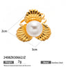 Wholesale Women's Titanium Steel Cartoon Character Electroplated Open Ring