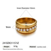 Wholesale Women's Titanium Steel Cartoon Character Electroplated Open Ring