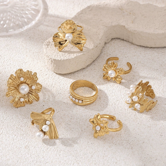 Wholesale Women's Titanium Steel Cartoon Character Electroplated Open Ring