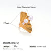 Wholesale Women's Titanium Steel Cartoon Character Electroplated Open Ring