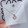 Wholesale Women's Titanium Steel Clavicle Chain Necklace With Copper Pendant Micropaved Crown Heart Shape Flower Insect Leaves Geometric Animal Zodiac Letters Numbers Text Design