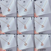 Wholesale Women's Titanium Steel Clavicle Chain Necklace With Copper Pendant Micropaved Crown Heart Shape Flower Insect Leaves Geometric Animal Zodiac Letters Numbers Text Design