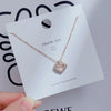 Wholesale Women's Titanium Steel Clavicle Chain Necklace With Copper Pendant Micropaved Crown Heart Shape Flower Insect Leaves Geometric Animal Zodiac Letters Numbers Text Design