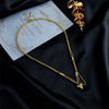 Wholesale Women's Titanium Steel Clavicle Chain With Heart Shape Pendant And Electroplating Treatment