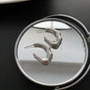 Wholesale Women's Titanium Steel Cshaped Geometric Electroplated Earrings